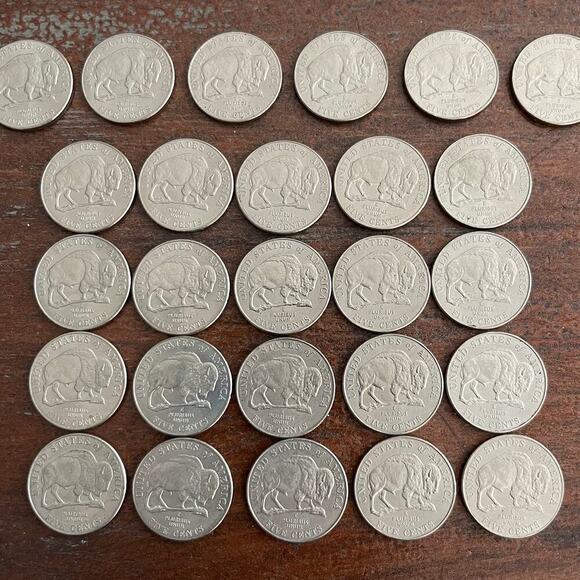 US Other - 2005 "P" Jefferson "Buffalo" Nickel LOT OF 26 COINS